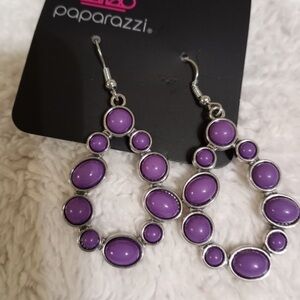 Popular Party Purple Earrings. NWT